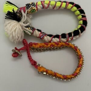 Boho Anthropologie  bracelet pair